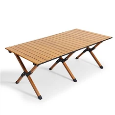 Összecsukható kültéri fából készült asztal