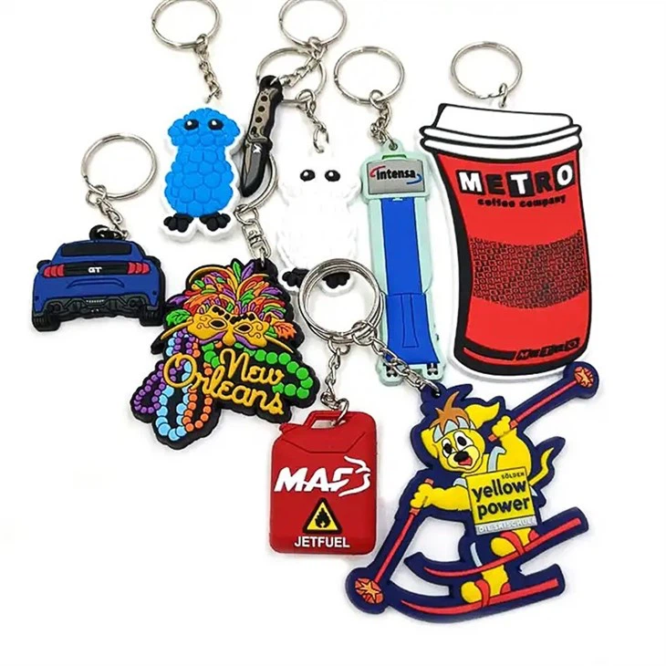 Puha gumi kulcstartó